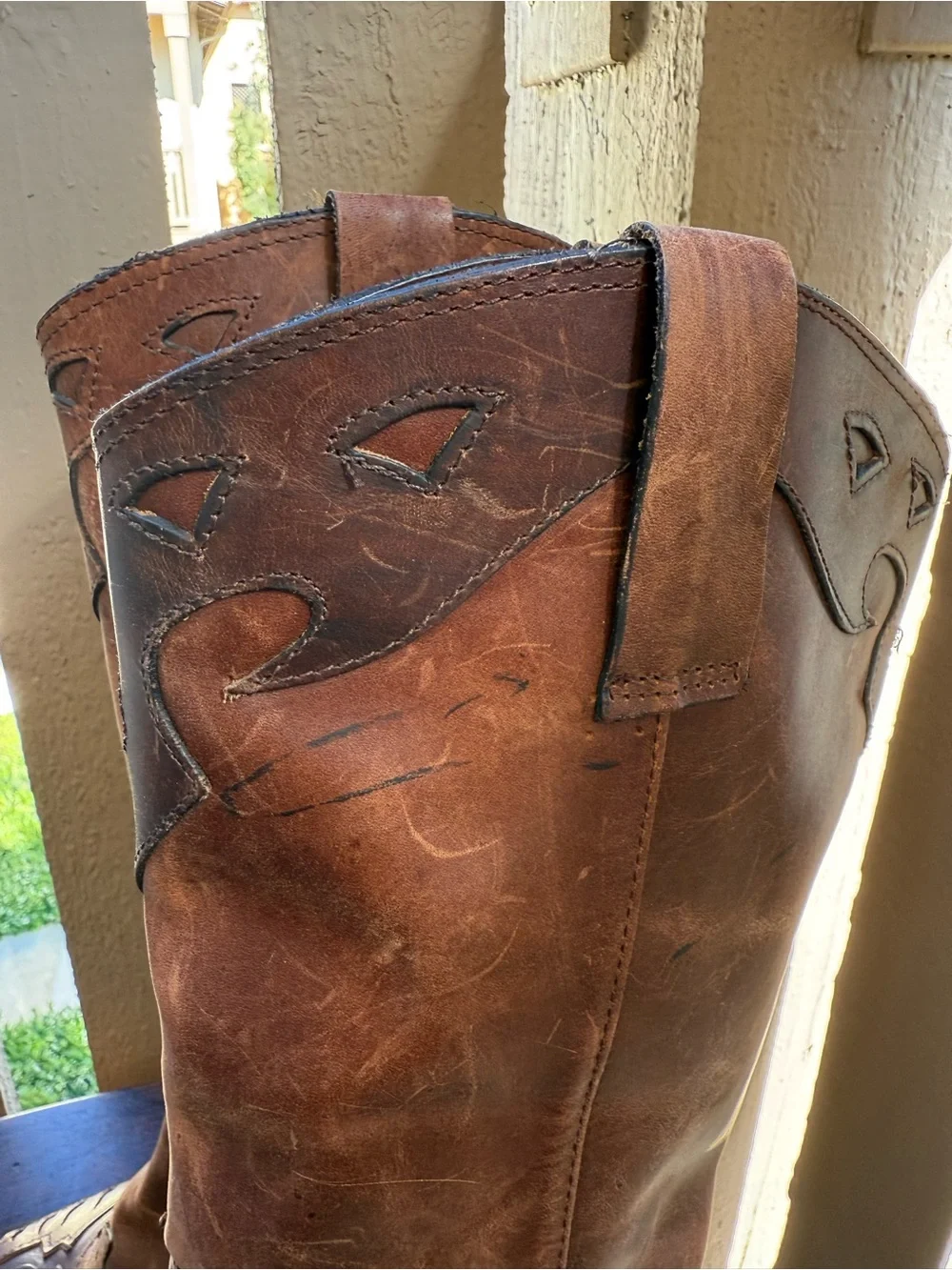 MIA Brown Leather Rockstar Western Heeled Boots - Picture 4 of 14